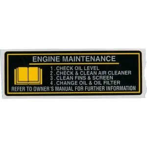 Kawasaki - 560337001 - Manual Label