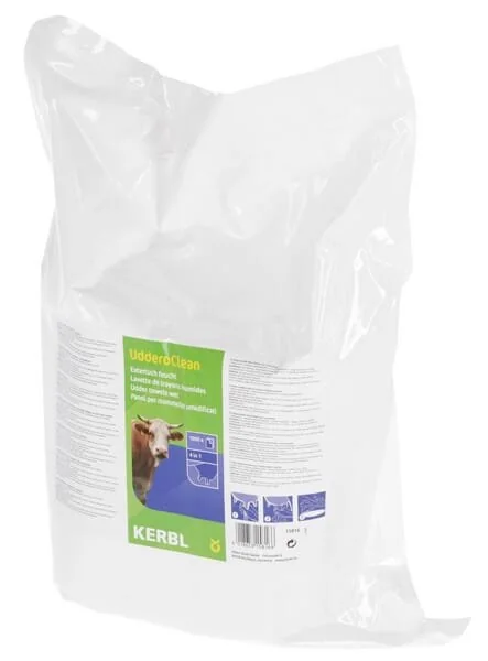 Kerbl - 15816KER - Udder Towels Wet, 1,000 Towels / Refill Package