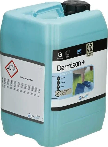 Kersia - DERMISAN10 - DERMISAN+, 10kg, Cleaning And Care Preparation Of The Teat Before Milking