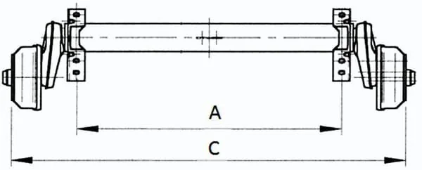 Knott - B308179903 - Complete Axle