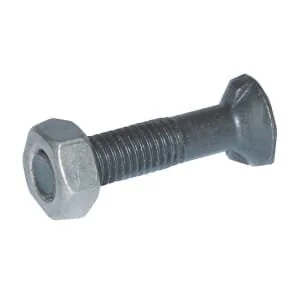 Kramp - 10502N - Plough Bolt And Nut, 2 Nib DIN11014 CL. 8.8