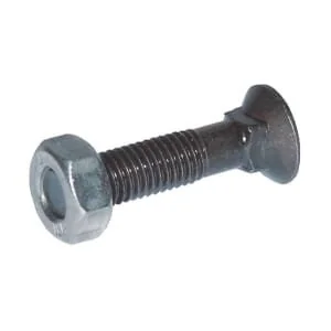 Kramp - 1165VK - Bolt And Nut, Round Countersunk Square Neck