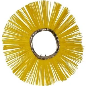 Kramp - 1715306540 - Brush Poly 540x160 Zig-Zag 2.2mm Yellow Poly Bobcat