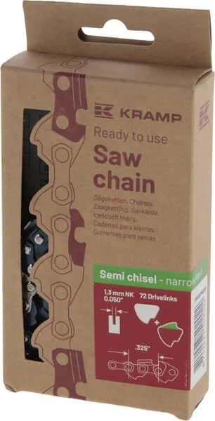 Kramp - 32513SB72NKEKR - Saw Chain 1.3mm 72 DL Semi Chisel Narrow Kerf, Efficiency