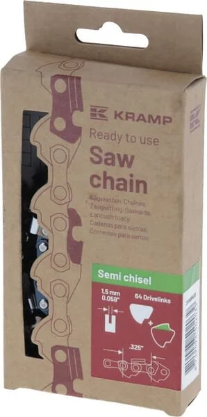 Kramp - 32515SB64EKR - Saw Chain 1.5mm 64 DL Semi Chisel, Efficiency