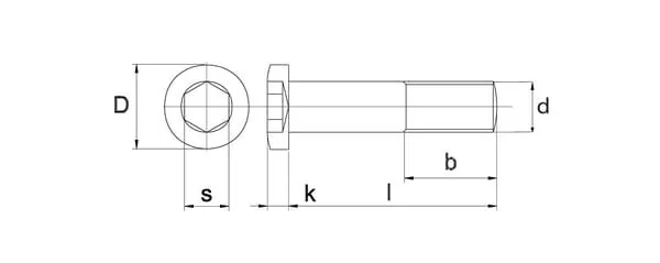 Kramp - 79841220 - Cylindrical Socket Head Cap Screw Low M12x20 Zinc Plated