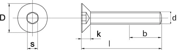 Kramp - 799124150109B - Countersunk Head Screw DIN7991 Steel 10.9
