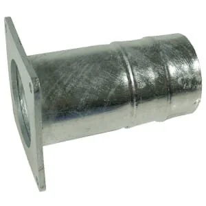 Kramp - 8304022 - Square Flange With Hose Tail, For 220mm Funnel