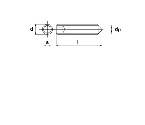 Kramp - 9141010BP025 - Grub Screw DIN914 45H