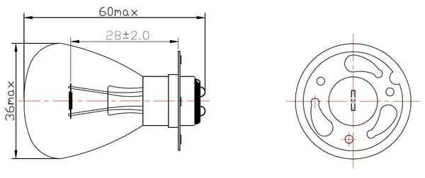 Kramp - BA1270 - Bulb 35/35W P15D RP35