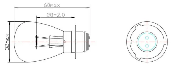 Kramp - BA1271 - Bulb 35/35W P15D-3 RP30