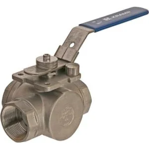 Kramp - BV3L112FSS - 3-Way Ball Valve L Stainless Steel