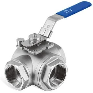 Kramp - BV3T14FSS - 3-Way Ball Valve T Stainless Steel