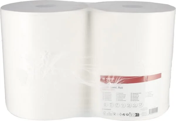 Kramp - CP11104KR - Paper Towel, White Roll, 36cm x 1,000m, 1ply, Outer, 2 Rolls