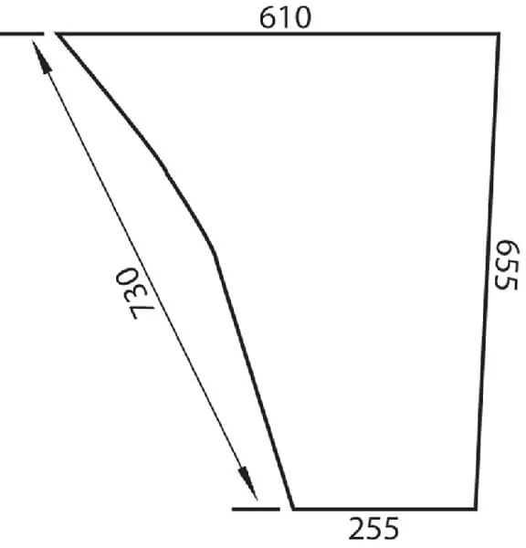 Kramp - D6907A - Kramp Door Window Lower L/R