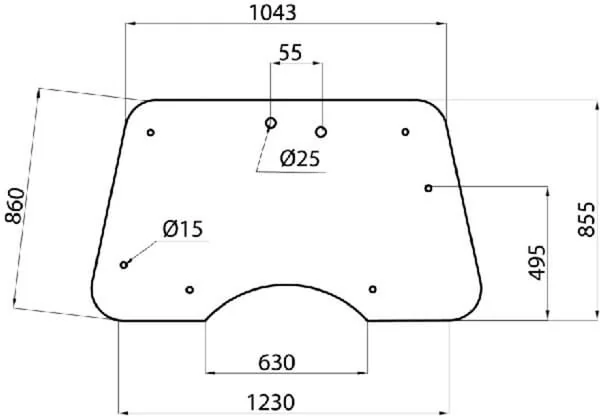 Kramp - D7091A - Windscreen Tiltable