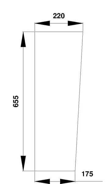 Kramp - D7111 - Windscreen Lower