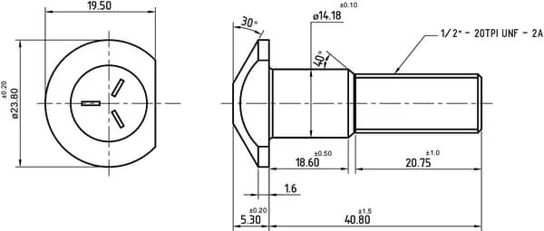 Kramp - E83W1107N - Wheel Bolt