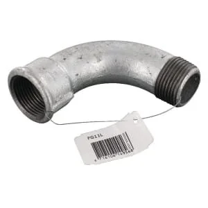 Kramp - FG11L - Bend 90° Female/Male ZN