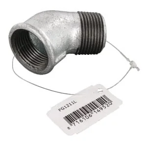Kramp - FG1211L - Elbow 45° Female/Male ZN