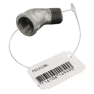 Kramp - FG12138L - Elbow 45° Female/Male ZN