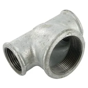 Kramp - FG1301112 - T Piece Galv 1 Inches x 1 1/2 Inches