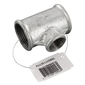 Kramp - FG130112SBXL - T Piece Zinc-Plated 1 Inches x 1/2 Inches