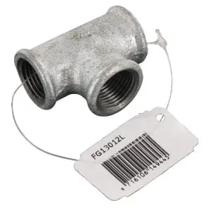 Kramp - FG13012L - T Piece Zinc-Plated