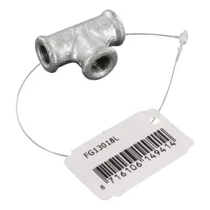 Kramp - FG13018L - T Piece Zinc-Plated
