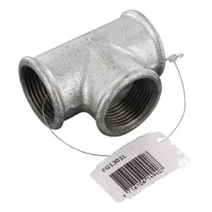 Kramp - FG1301L - T Piece Zinc-Plated