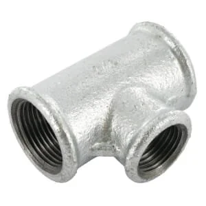 Kramp - FG1303412 - T Piece Galv 3/4 Inches x 1/2 Inches