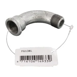 Kramp - FG138L - Bend 90° Female/Male ZN