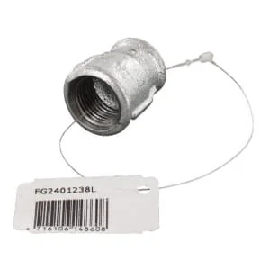 Kramp - FG2401238L - Adaptor Female Zn. 1/2 inches x 3/8 inches