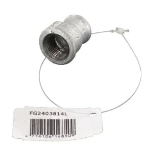 Kramp - FG2403814L - Adaptor Female Zn. 3/8 inches x 1/4 inches