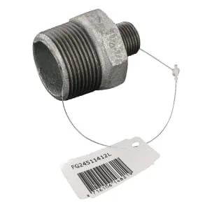 Kramp - FG24511412L - Reducer 2xM 1 1/4 Inches x 1/2 Inches