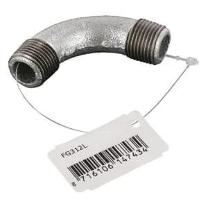 Kramp - FG312L - Bend 90° Male ZN