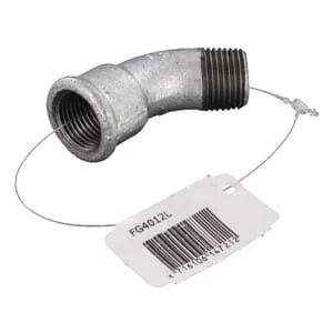 Kramp - FG4012L - Bend 45° Female/Male ZN