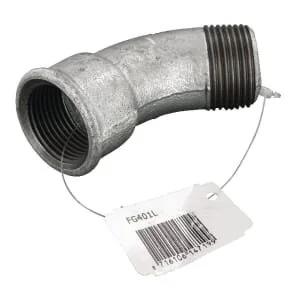 Kramp - FG401L - Bend 45° Female/Male ZN