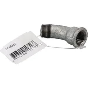 Kramp - FG4038L - Bend 45° Female/Male ZN