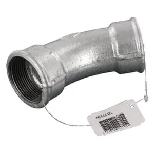 Kramp - FG41112L - Elbow 45° Galv. 2xF