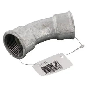 Kramp - FG411L - Elbow 45° Galv. 2xF
