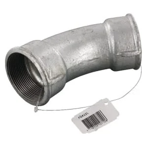 Kramp - FG412L - Elbow 45° Galv. 2xF