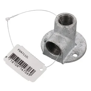 Kramp - FG47112L - Wall Plate 90° Female Zn. 1/2 Inches