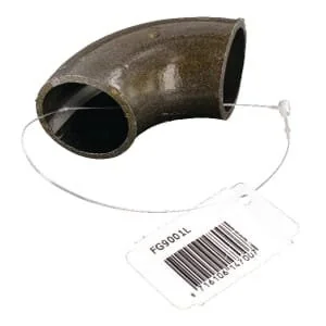 Kramp - FG9001L - Weld-On Bend 90° Blck