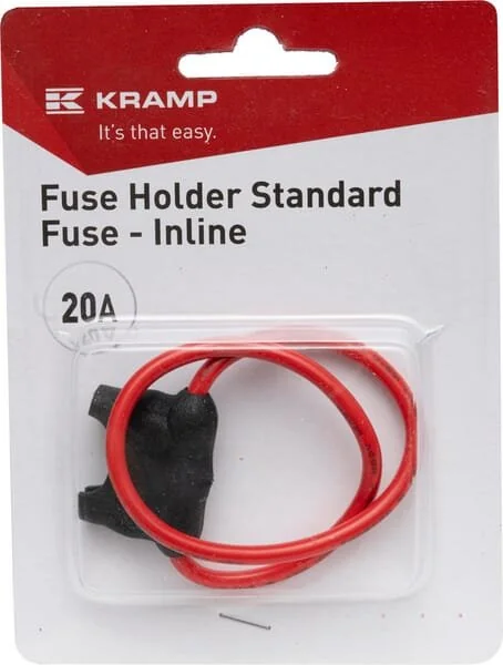 Kramp - FH200X20A - Fuse Holder Standard Fuse 20A Inline 20A