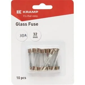 Kramp - FS1530A - Glass Fuse 30A 32mm (x10)