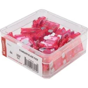 Kramp - FS2004A - Standard Blade Fuse 4A Pink (x50)