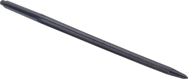 Kramp - FT4064KR - Loader Tine, Straight, Star Section 35x860mm, Pointed Tip With Diameter 11.5 Roll Pin, Black