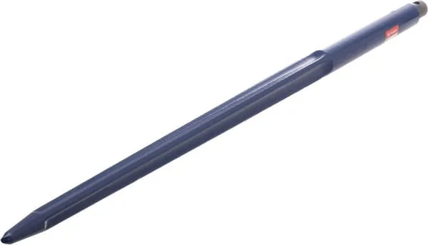 Kramp - FT4064KR - Loader Tine, Straight, Star Section 35x860mm, Pointed Tip With Diameter 11.5 Roll Pin, Black