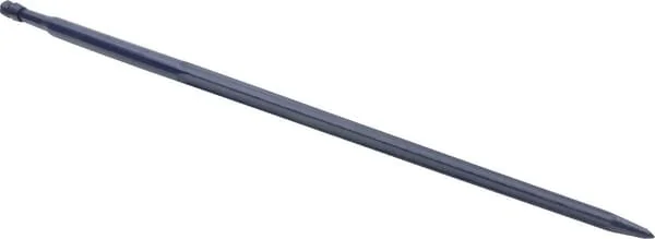 Kramp - FT410451KR - Loader Tine, Straight, Star Section 35x1100mm, Pointed Tip With M22x1.5mm Nut, Blue